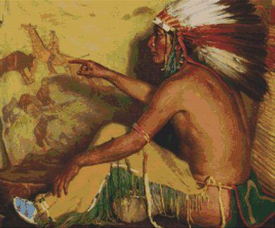 Pointing With Pride To His Record - White Willow Stitching