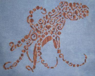 Tribal Octopus - White Willow Stitching