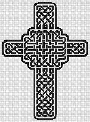 Celtic Cross - White Willow Stitching