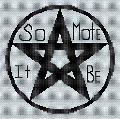 So Mote It Be - White Willow Stitching