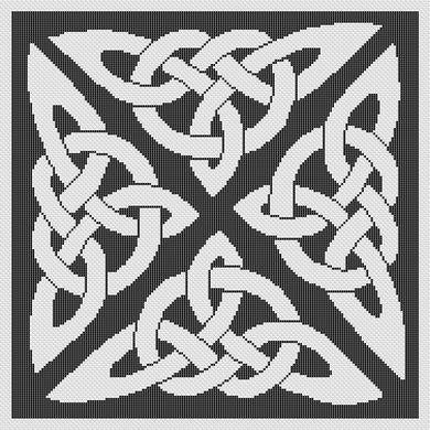 Celtic Knot 8 - White Willow Stitching