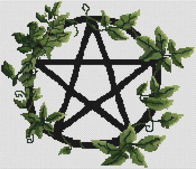 Pentacle Vines - White Willow Stitching
