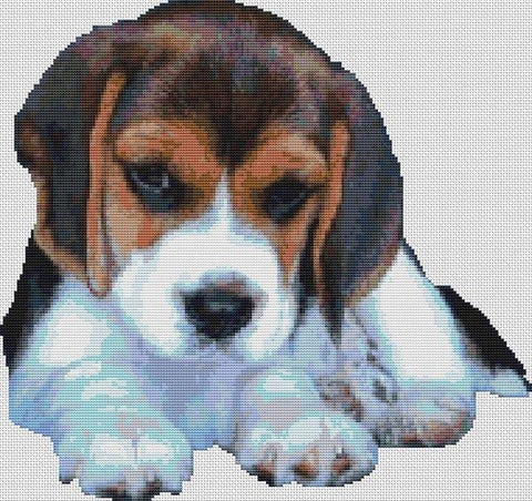 Beagle Pup - White Willow Stitching