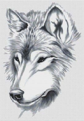 A Beautiful Wolf - White Willow Stitching