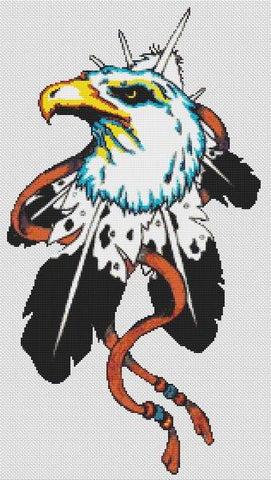 Eagle Feathers - White Willow Stitching