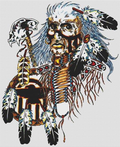 Bear Warrior - White Willow Stitching