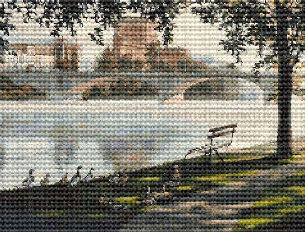 Hickory Street Bridge - White Willow Stitching