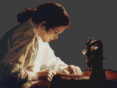 Something Red - White Willow Stitching