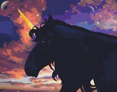 Dark Unicorn - White Willow Stitching