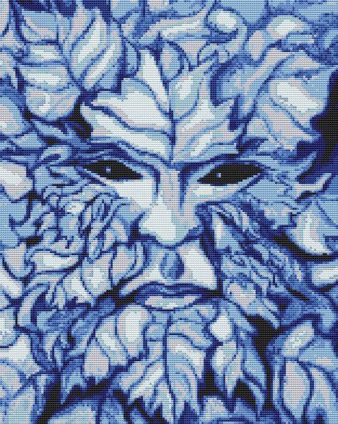 Winter Greenman - White Willow Stitching