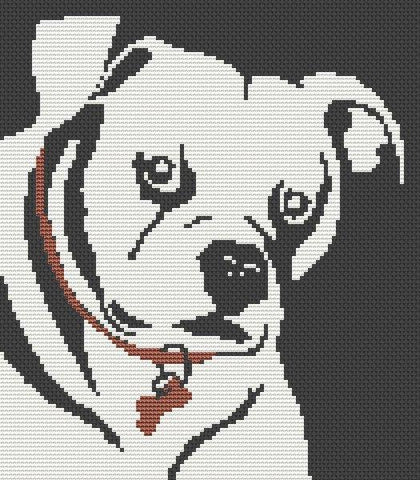 Staffy - White Willow Stitching