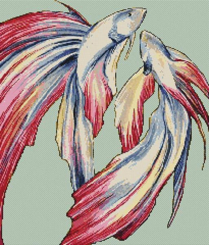 Bettas - White Willow Stitching