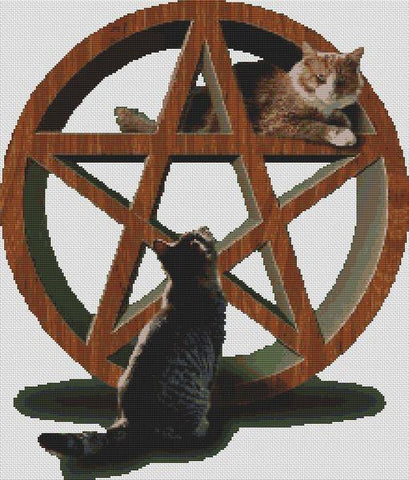 Cat Magick II - White Willow Stitching
