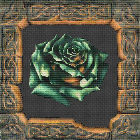 Celtic Rose - White Willow Stitching