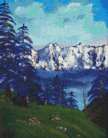 Beauty On The Mountain - White Willow Stitching