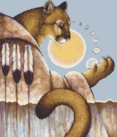 Cougar's Lesson - White Willow Stitching