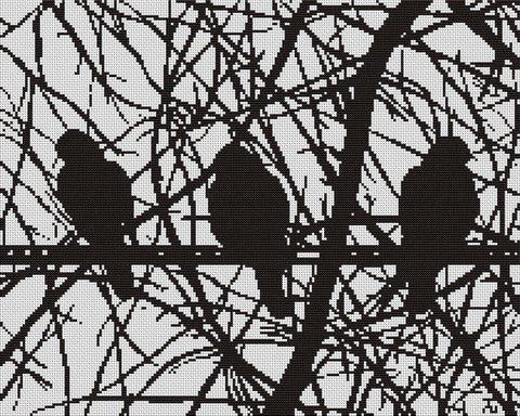 Doves - White Willow Stitching