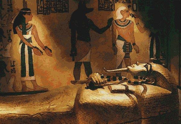King Tut's Golden Tomb - White Willow Stitching