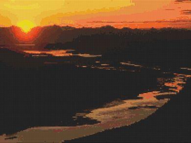 Alaskan Sunset - White Willow Stitching