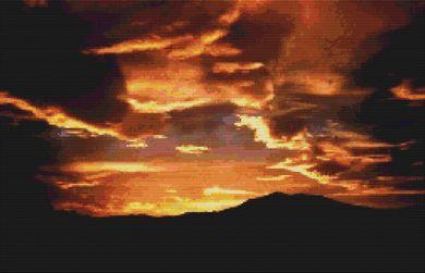 Desert Sunset - White Willow Stitching