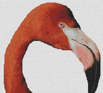 Flamingo - White Willow Stitching
