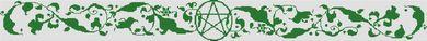 Pentacle Table Runner - White Willow Stitching