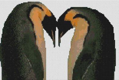 Penguin Love - White Willow Stitching