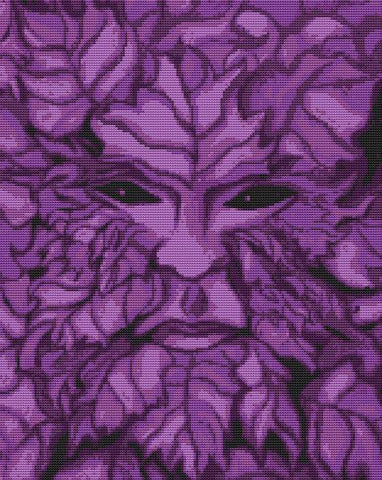 Spring Greenman - White Willow Stitching