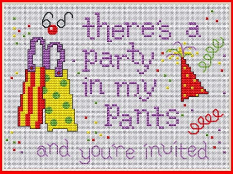 Party In My Pants - White Willow Stitching