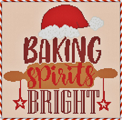 Cookie Baking Crew: Spirits Bright - Alessandra Adelaide Needleworks