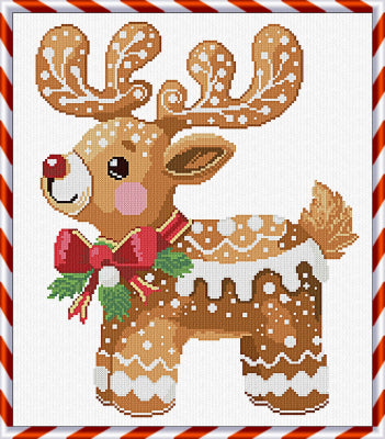 Cookie Baking Crew: Sweet Reindeer - Alessandra Adelaide Needleworks