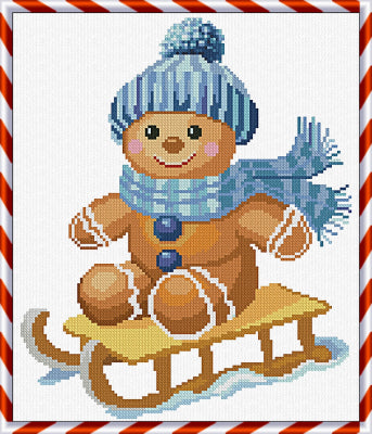 Cookie Baking Crew: Sweet Sled - Alessandra Adelaide Needleworks