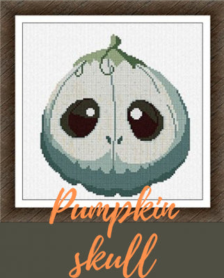 Pumpkin Skull - Alessandra Adelaide Needleworks