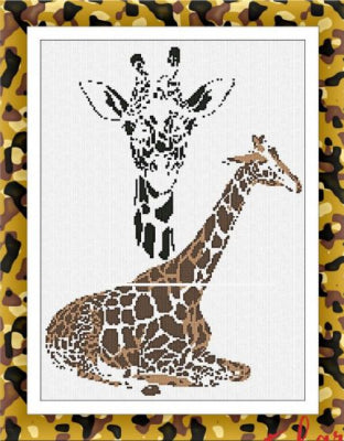 Giraffe Portrait - Alessandra Adelaide Needleworks