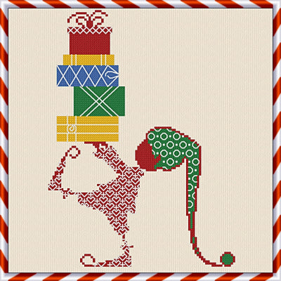 Elf And Gifts - Alessandra Adelaide Needleworks