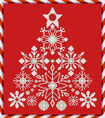 Snow Christmas Tree 2024 - Alessandra Adelaide Needleworks