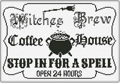 Witches Brew Coffee House - Alessandra Adelaide Needleworks