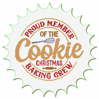 Cookie Baking Crew: Proud Member - Alessandra Adelaide Needleworks