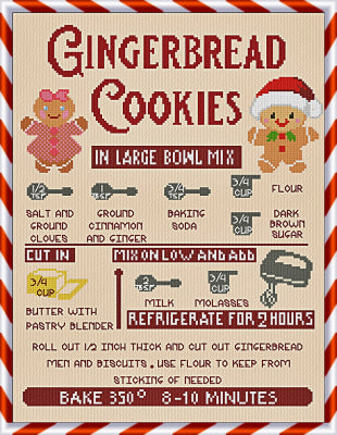 Cookie Baking Crew: Gingerbread Cookies - Alessandra Adelaide Needleworks