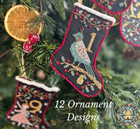 12 Days Of Christmas Stockings - Annie Beez Folk Art