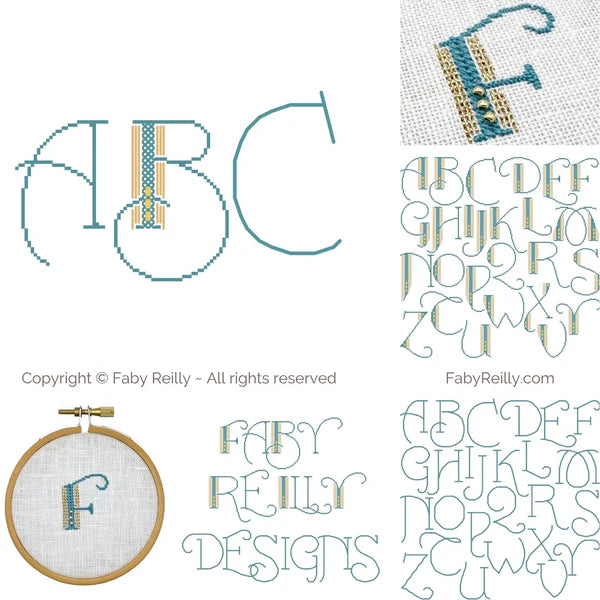 Art Deco Alphabet - Faby Reilly Designs