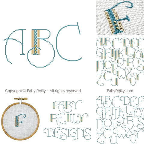 Art Deco Alphabet - Faby Reilly Designs