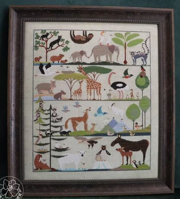 Baby Animals - Blue Flower