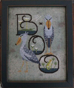 Spooky Shoebill - Blue Flower