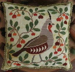 Autumn Quail - Blue Flower