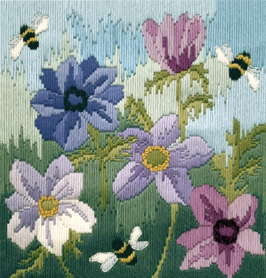 Anemones: Long Stitch Flowers By Rose Swalwell - Bothy Threads
