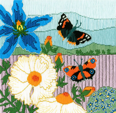 Butterfly Meadow: Silken Scenes By Kate Heiss - Bothy Threads