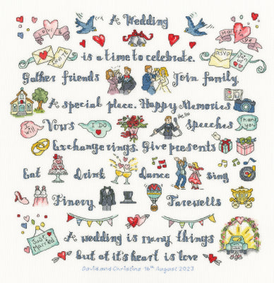 A Wedding Is Many Things: Samplers By Amanda Loverseed - Bothy Threads