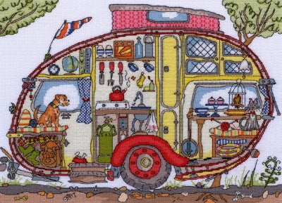 Vintage Caravan: Cut Thru‘ By Amanda Loverseed - Bothy Threads