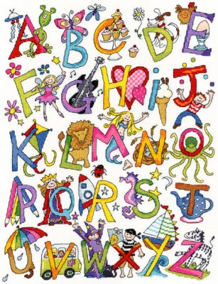 Alphabet Fun: FUN! By Julia Rigby - Bothy Threads